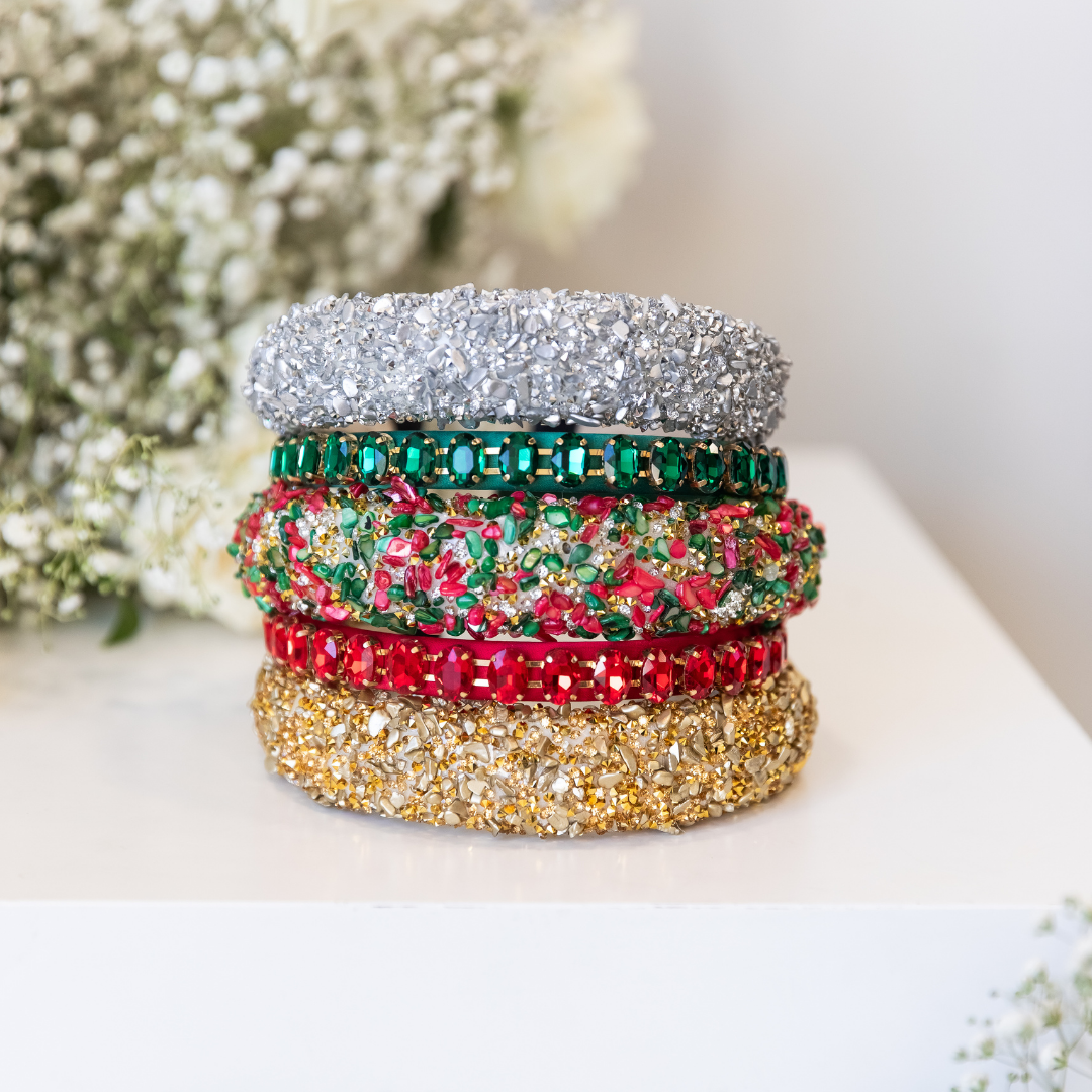 All that Glitters Headband - Silver Hues