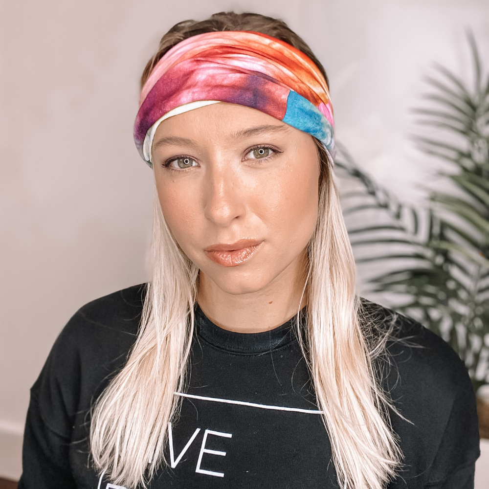 Luxe Tube Turban - Multi Tie Dye