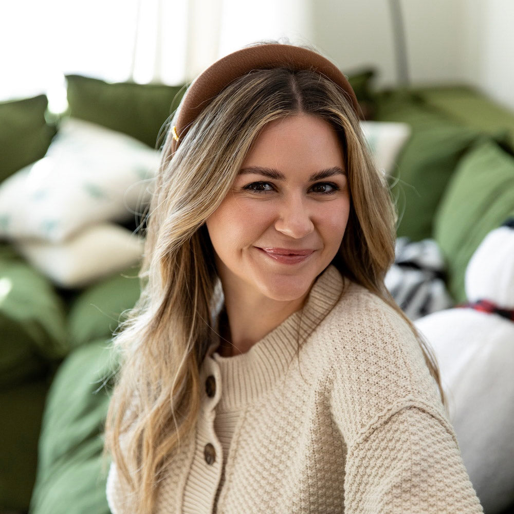 Classic Padded Headband - Dark Brown