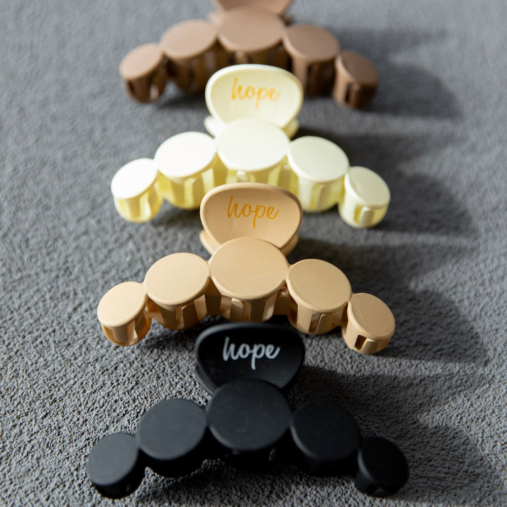 Matte Dot Claw Clip  - Black