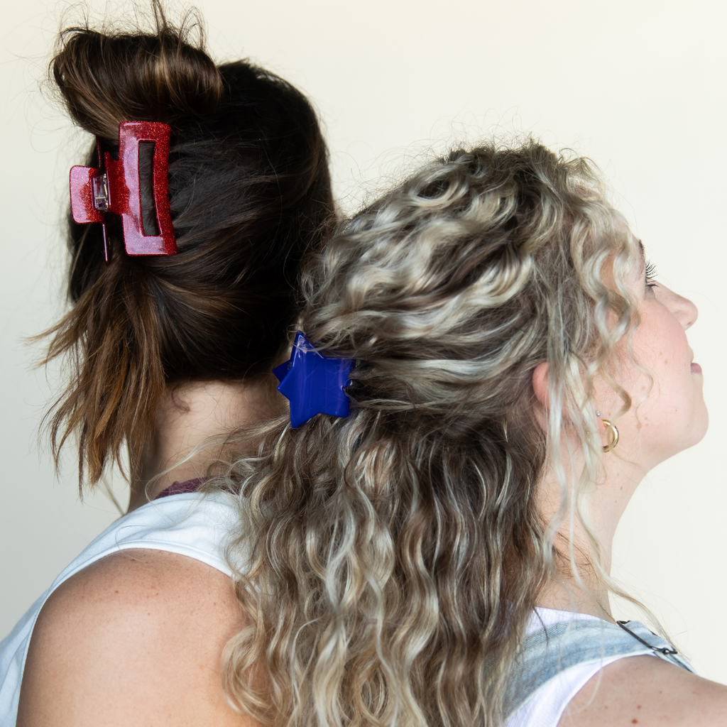 Clip Set - Red + Blue Star