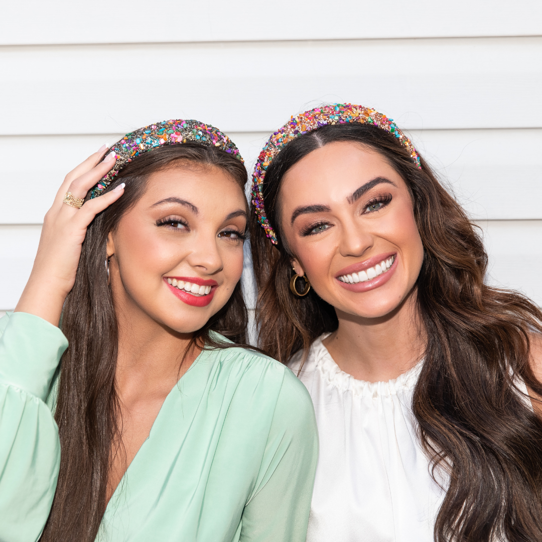 All That Glitters Headband - Multi + Gunmetal
