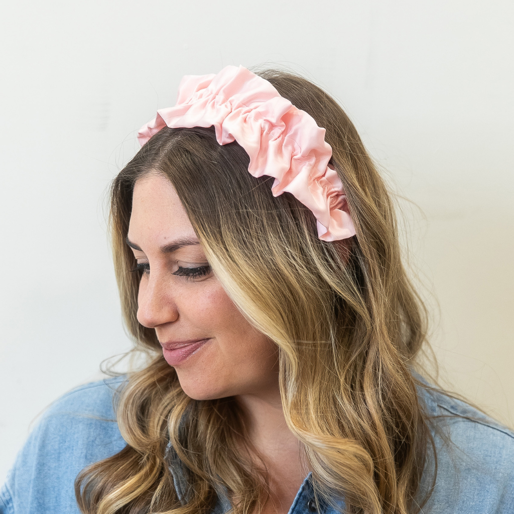 Ruffle Headband - Pink