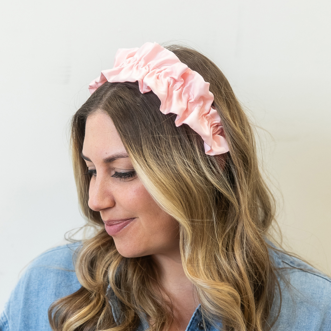 Ruffle Headband - Pink