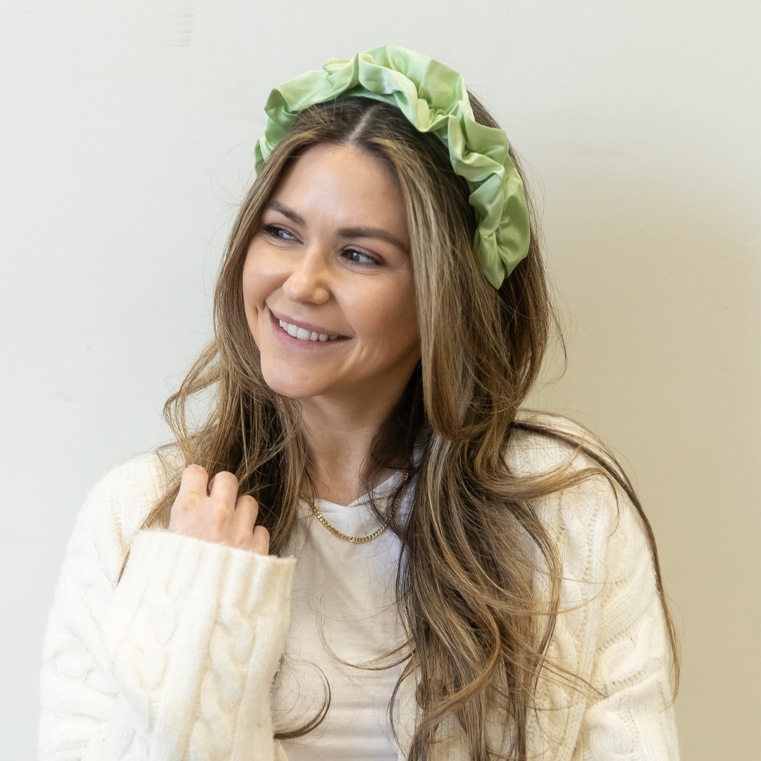 Ruffle Headband - Green