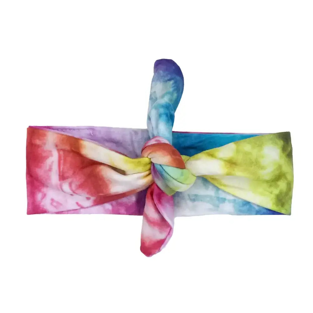 Luxe Bamboo Knotted Headband - Multi Tie Dye