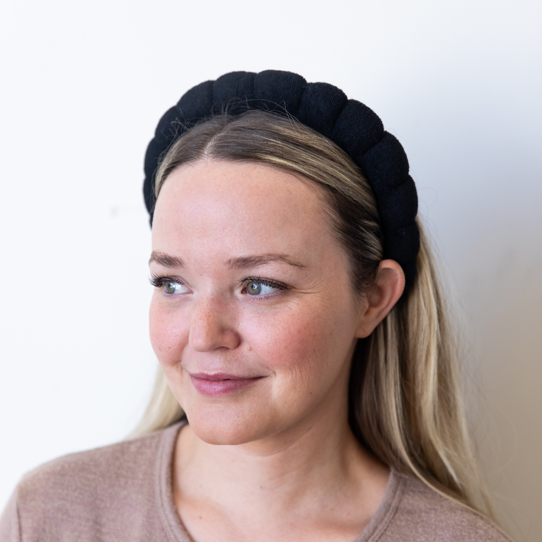 The Croissant Headband - Black