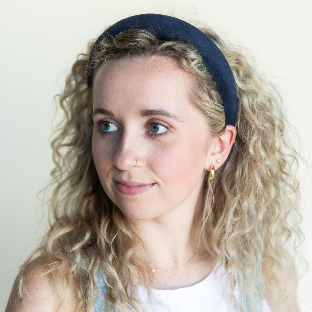 Classic Padded Headband - Navy