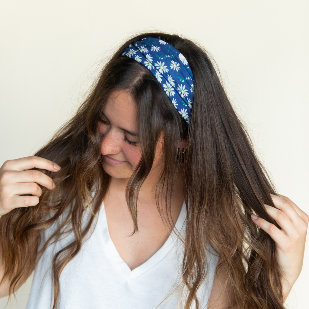 Luxe Tube Turban - Anna's Daisy