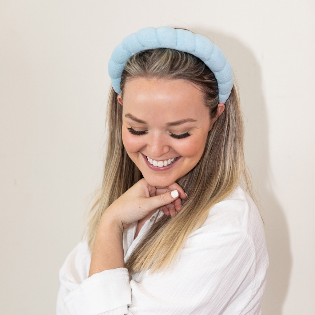 The Croissant Headband - Light Blue