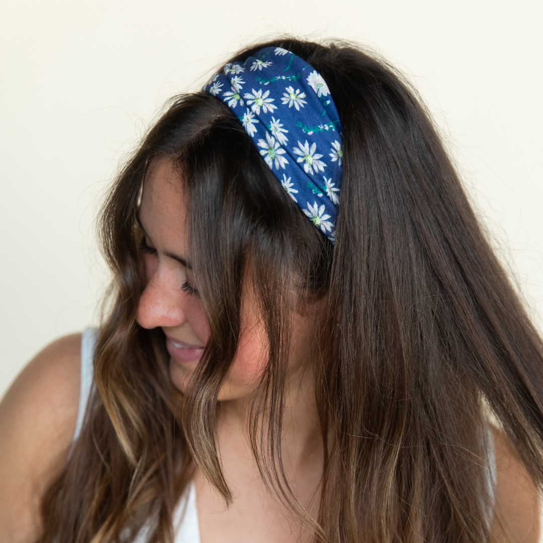 Luxe Tube Turban - Anna's Daisy