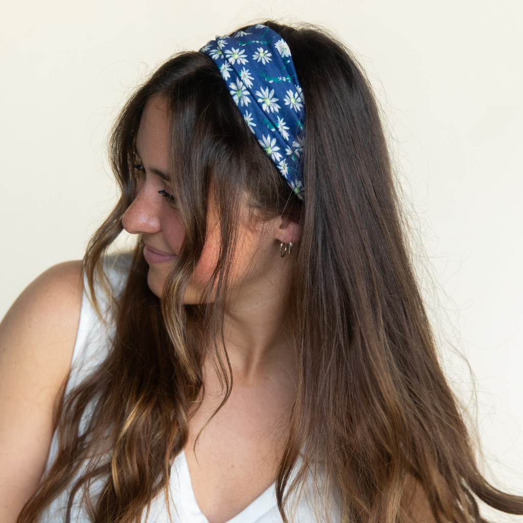 Luxe Tube Turban - Anna's Daisy