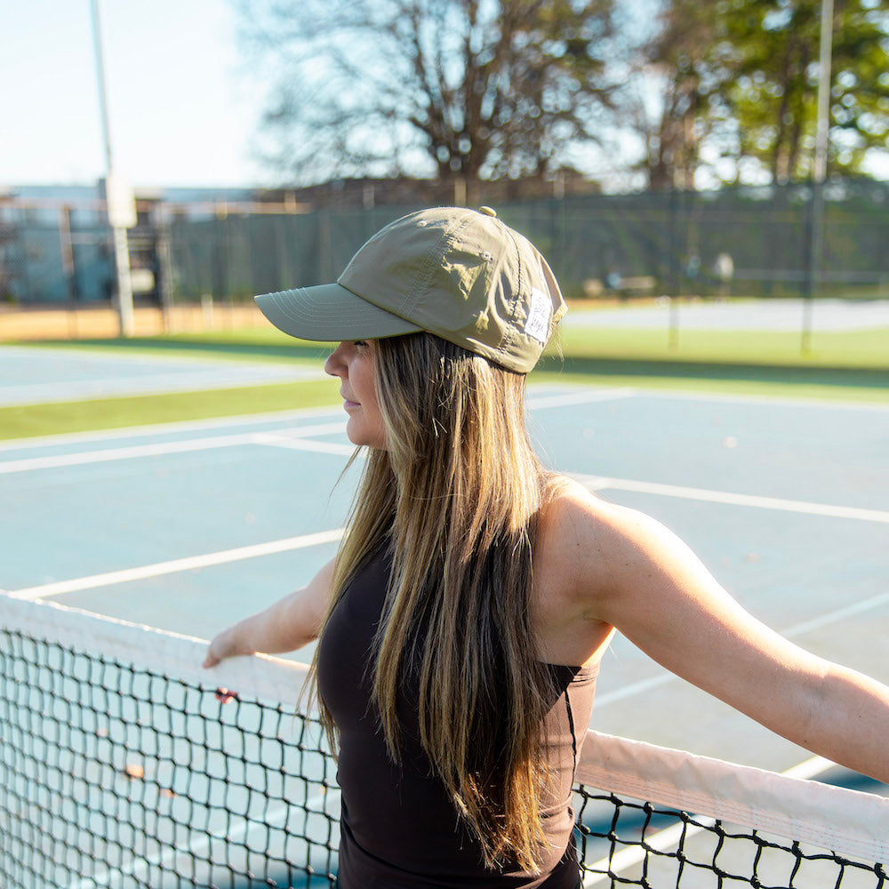 Adjustable Running Hat - Dark Tan