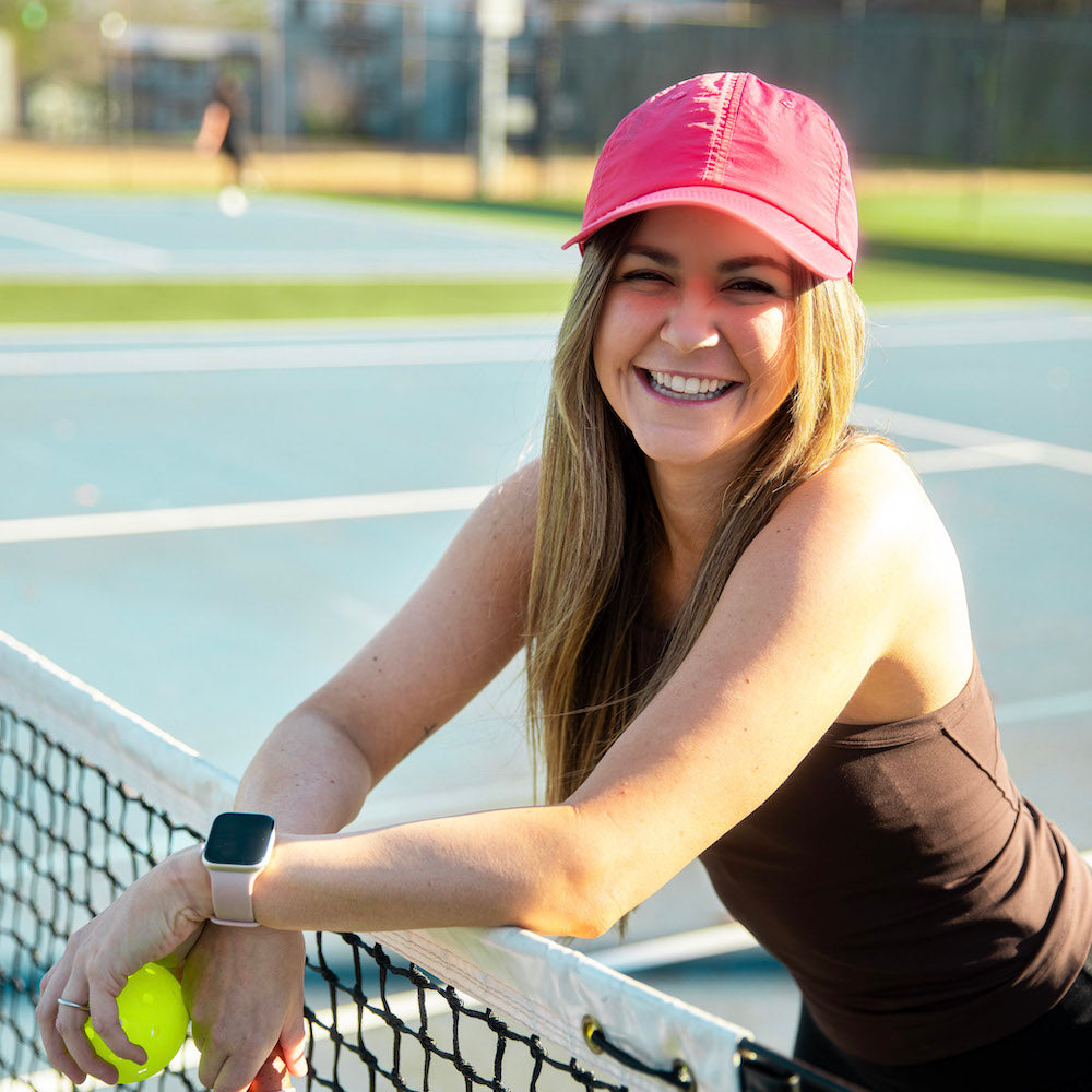 Adjustable Running Hat - Pink