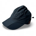 Adjustable High Ponytail Running Hat - Black