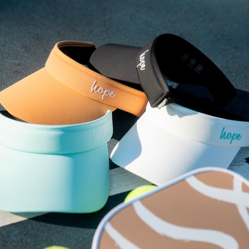 Adjustable Band Sport Visor - Light Blue