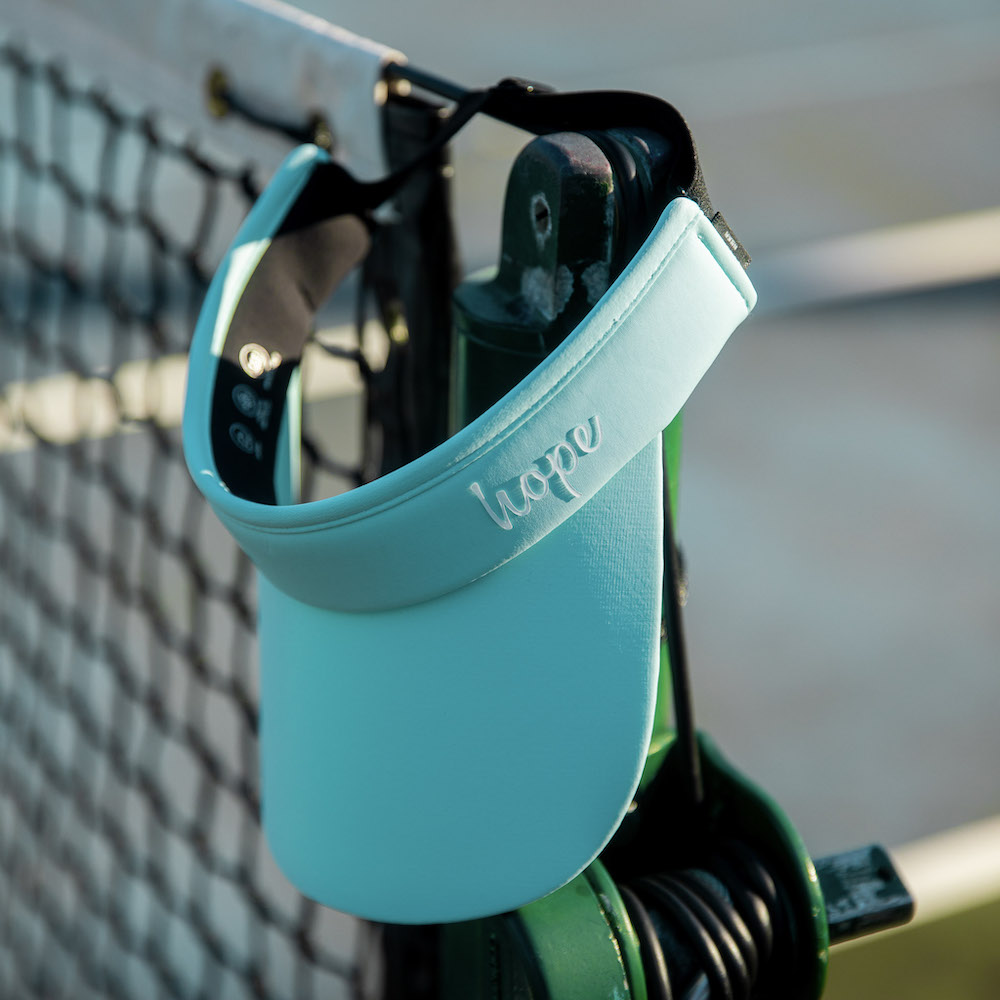 Adjustable Band Sport Visor - Light Blue