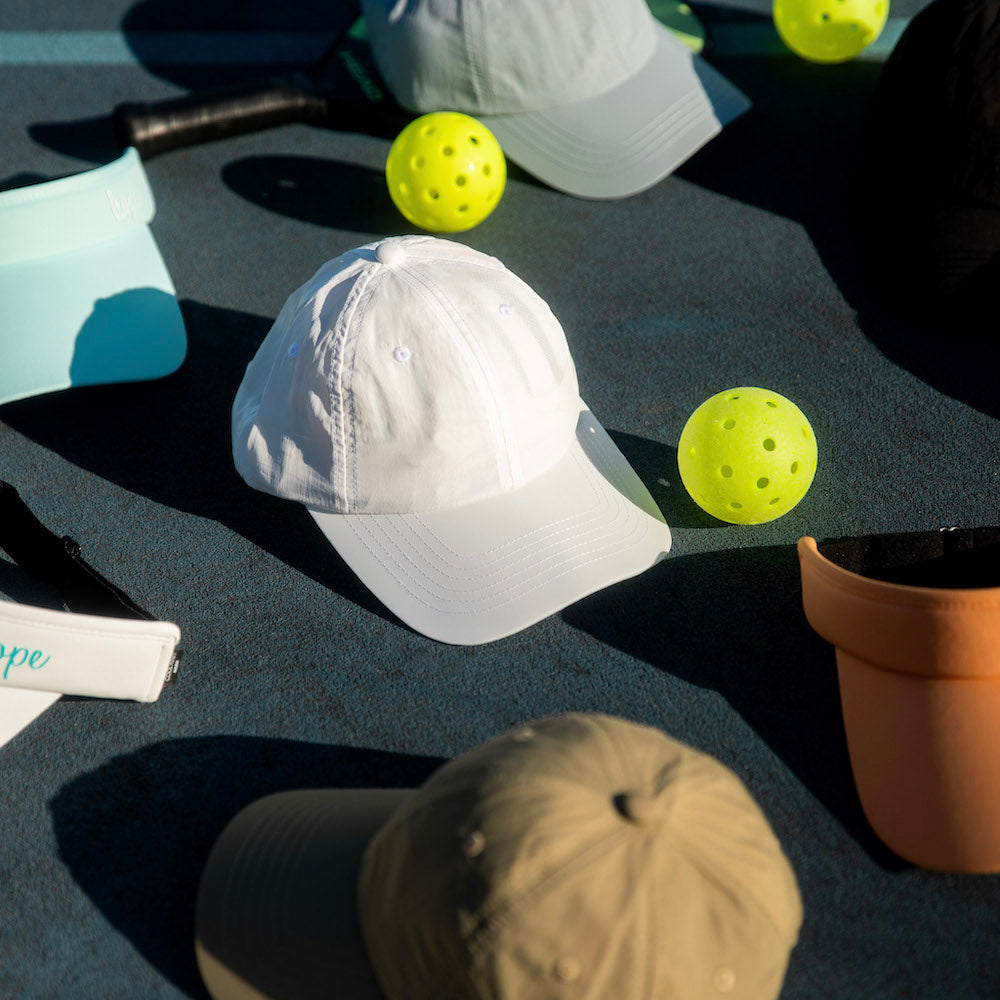 Adjustable Running Hat - White