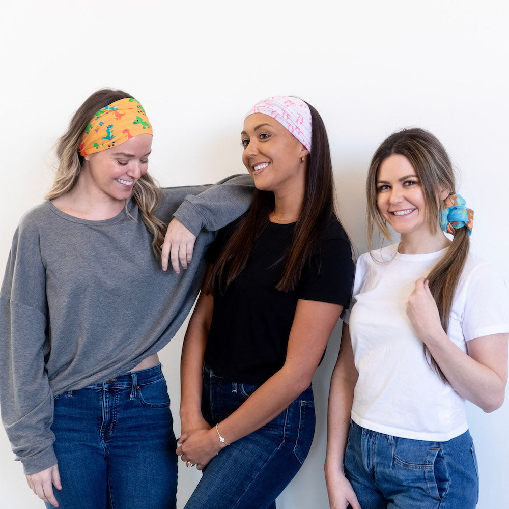 Luxe Tube Turban - Pink Bows
