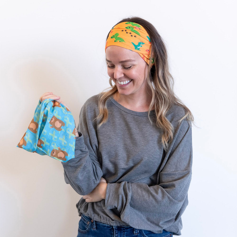 Luxe Tube Turban - Dinosaur
