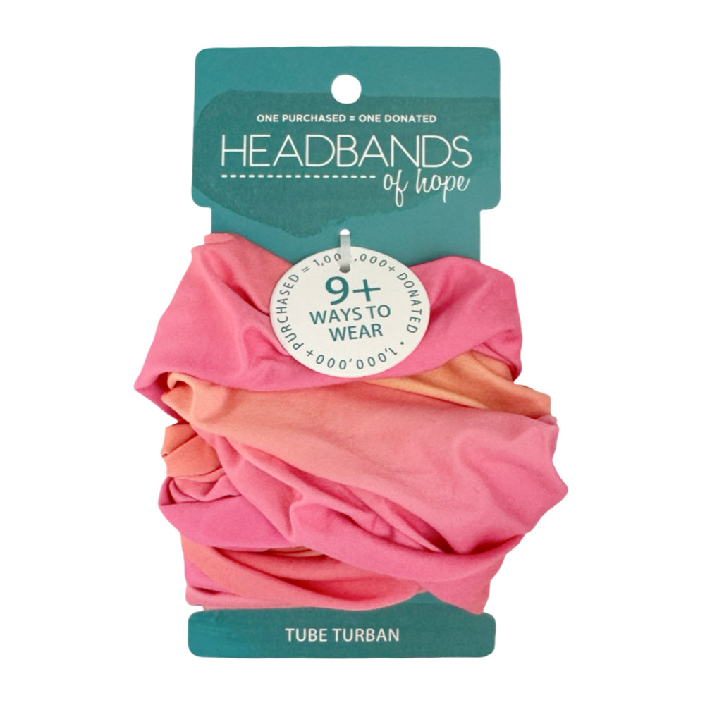 Luxe Tube Turban - Sunset Ombre