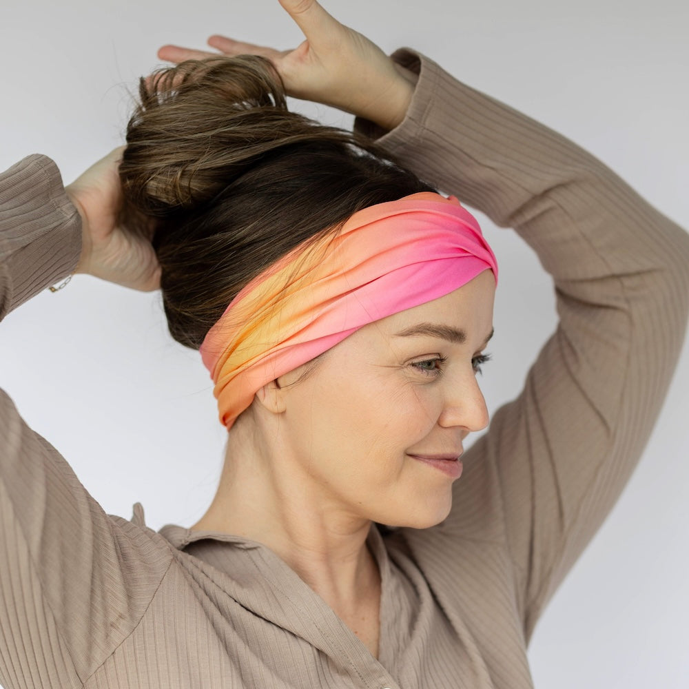 Luxe Tube Turban - Sunset Ombre