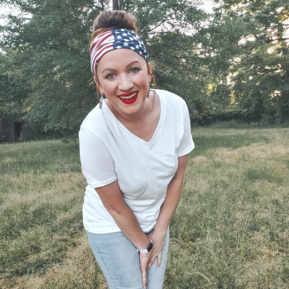 Luxe Tube Turban - American Flag