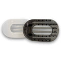 Large Oval Clip Set of 2 - Grey + White