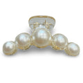 Medium Dots Clip - Pearl White