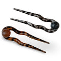 French Hair Pin Set - Tortoise + Pearl