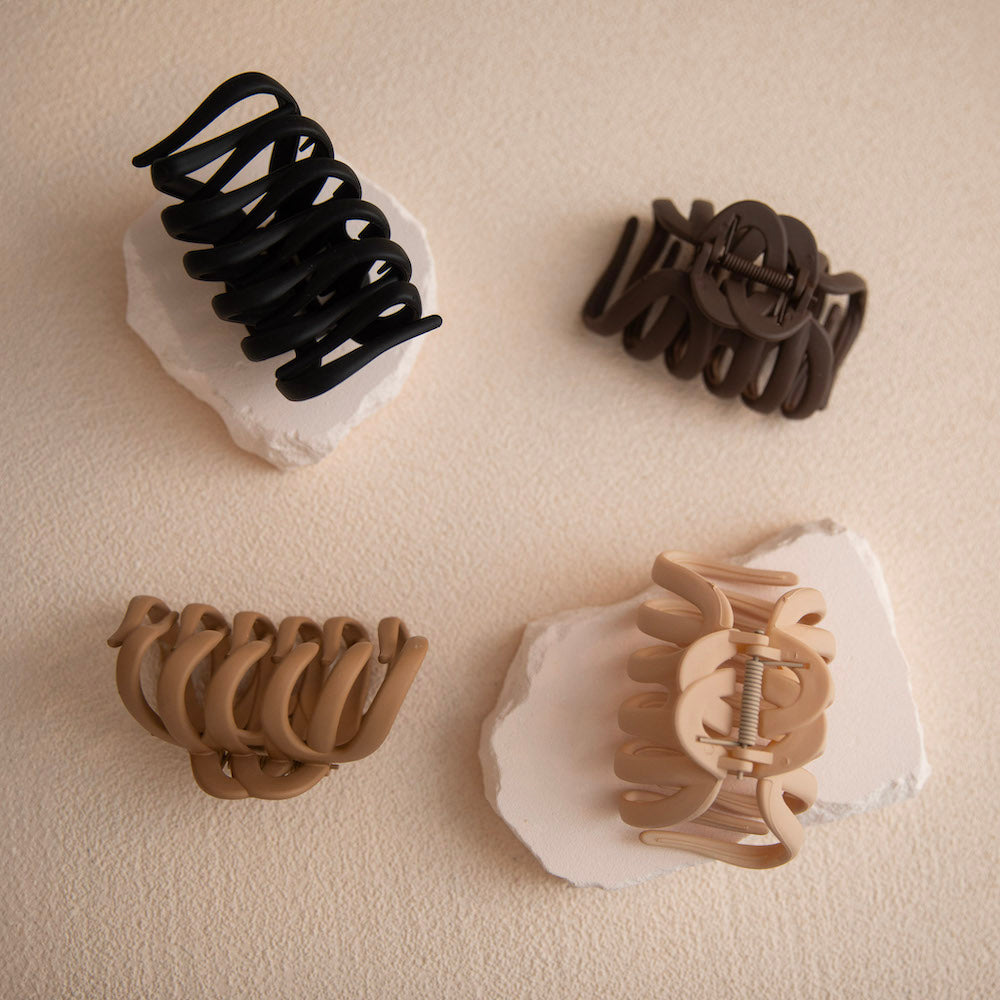 Extra Large Matte Claw Clip - Nude