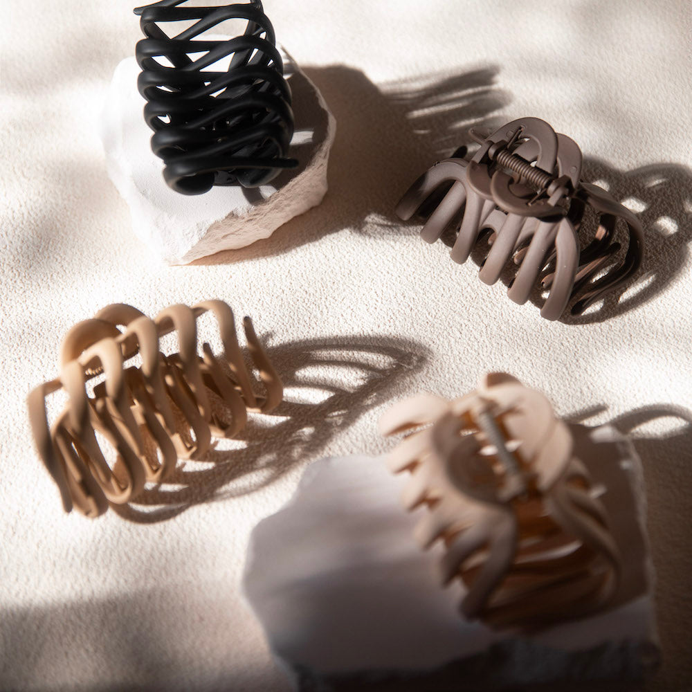 Extra Large Matte Claw Clip - Brown