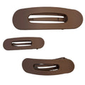 Mixed Size Flat Lay Clip Set - Brown