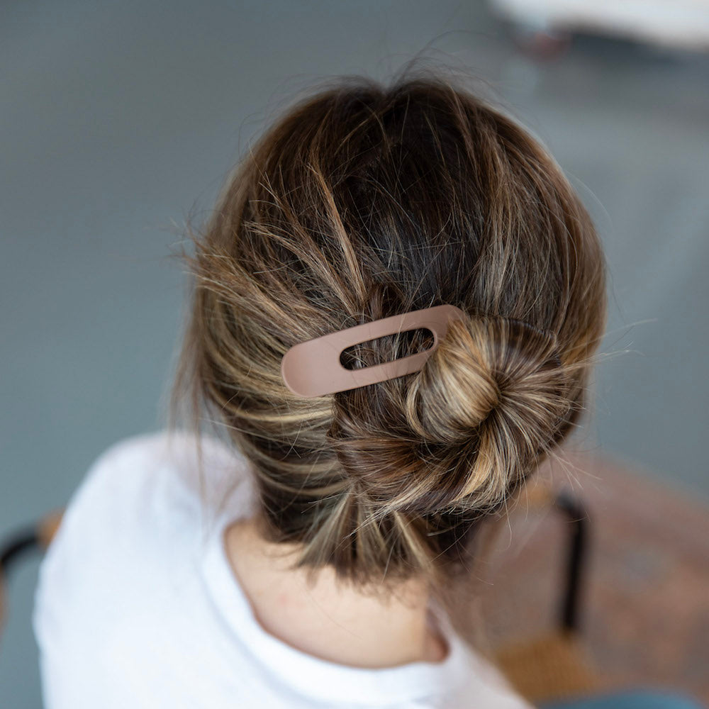 Mixed Size Flat Lay Clip Set - Brown