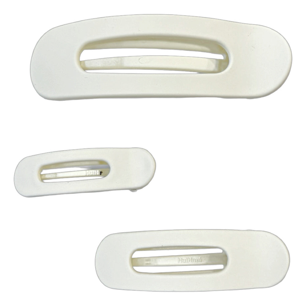 Mixed Size Flat Lay Clip Set - Cream