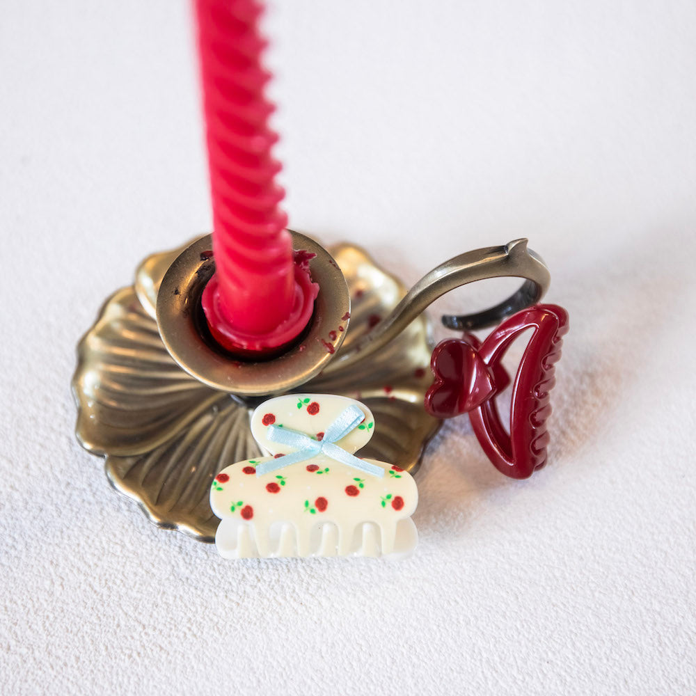 Medium Claw Clip Set - Flower + Heart