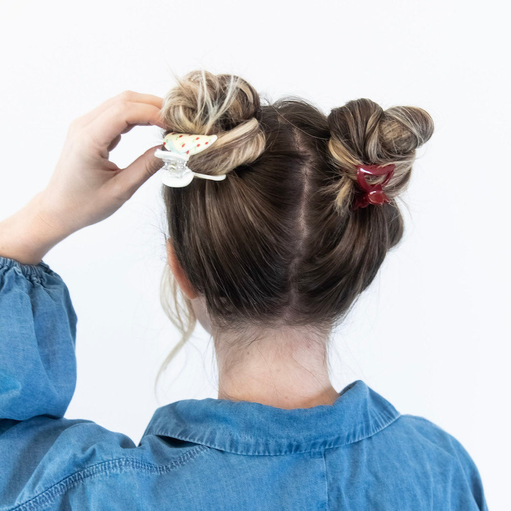 Medium Claw Clip Set - Flower + Heart