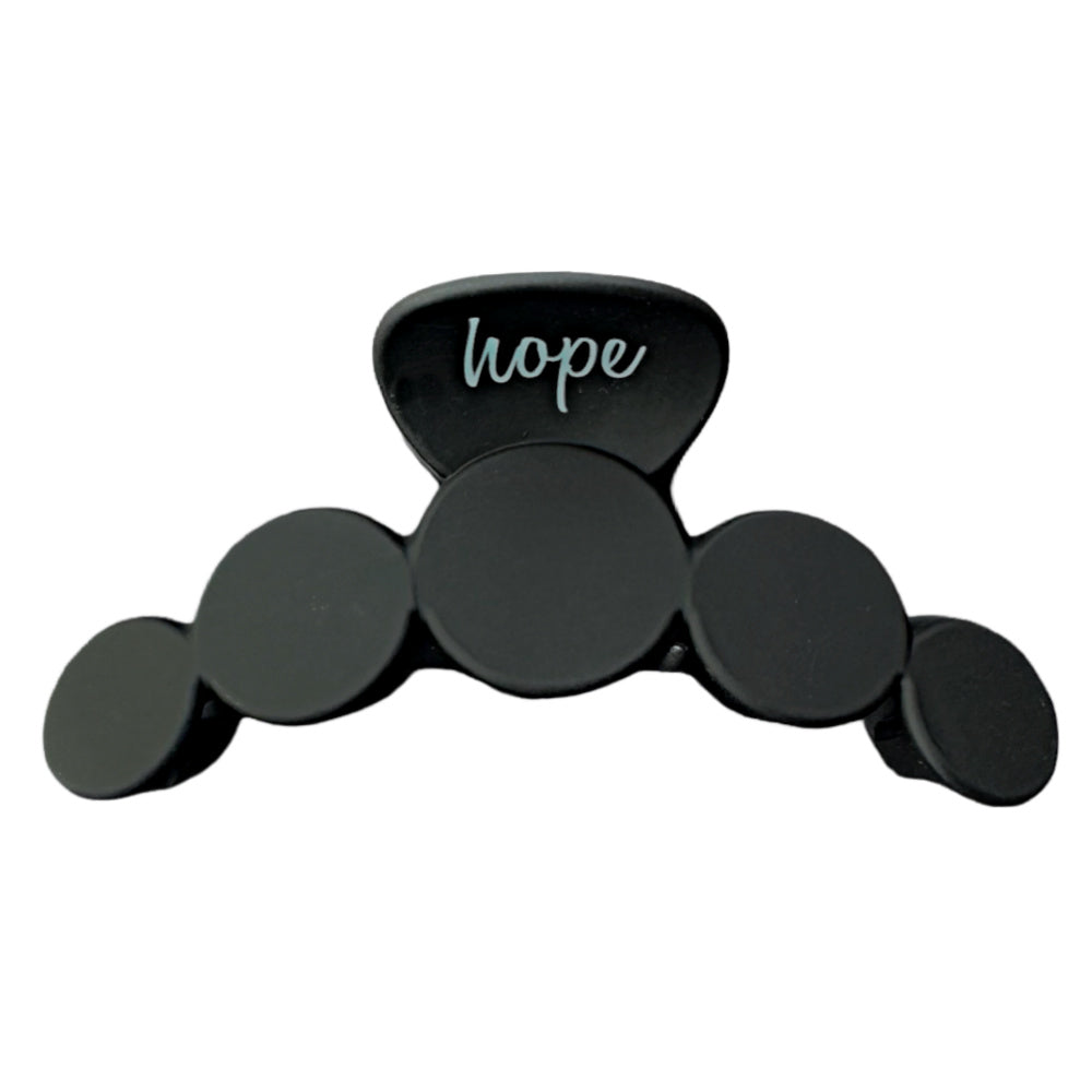 Matte Dot Claw Clip  - Black