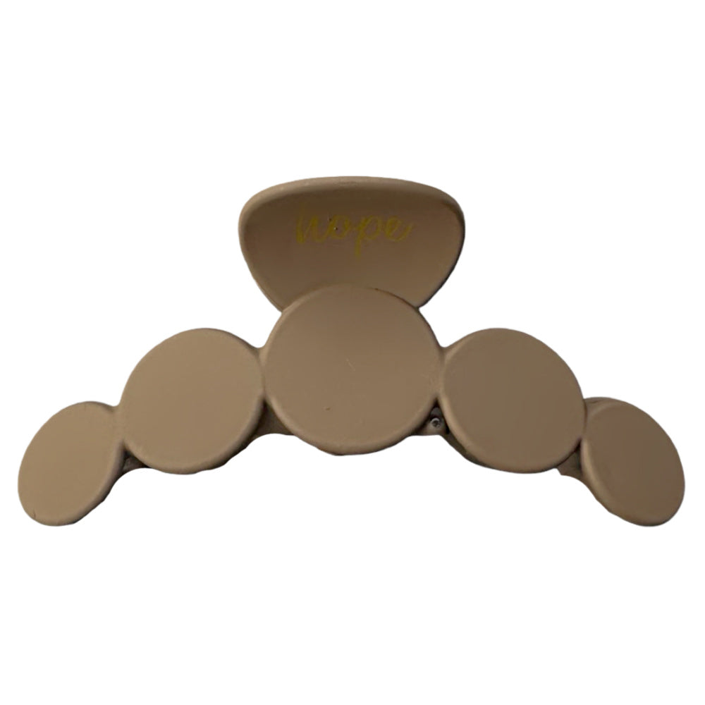 Matte Dot Claw Clip  - Brown
