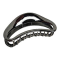 Large Crescent Metal Claw Clip - Black