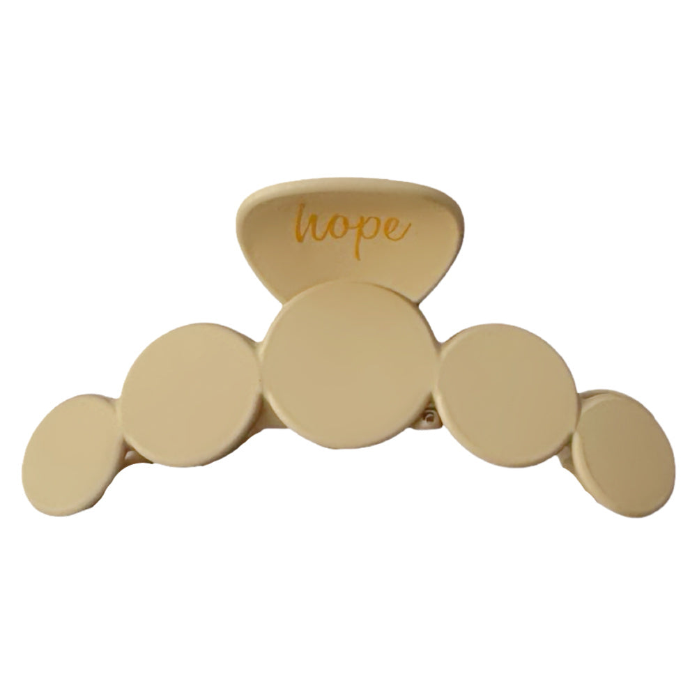 Matte Dot Claw Clip  - Tan