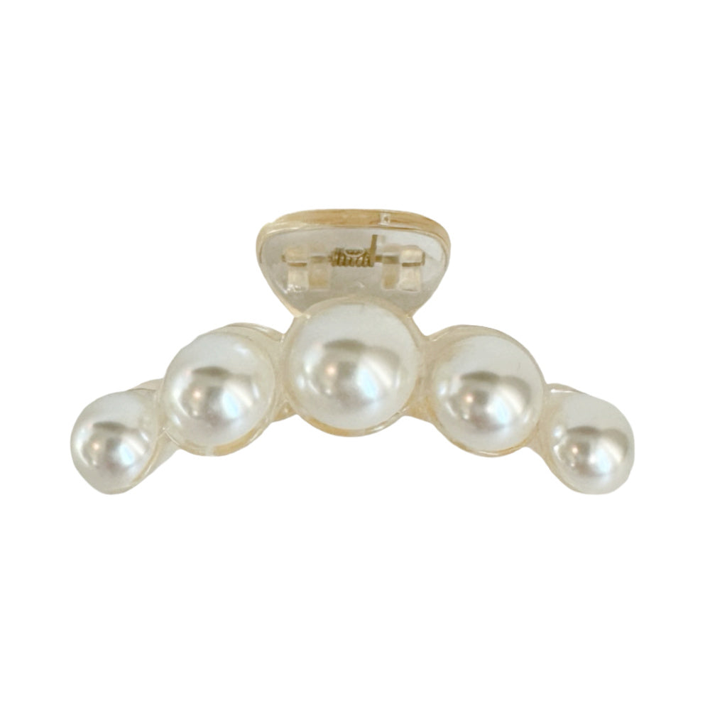 Small Dots Clip - Pearl White