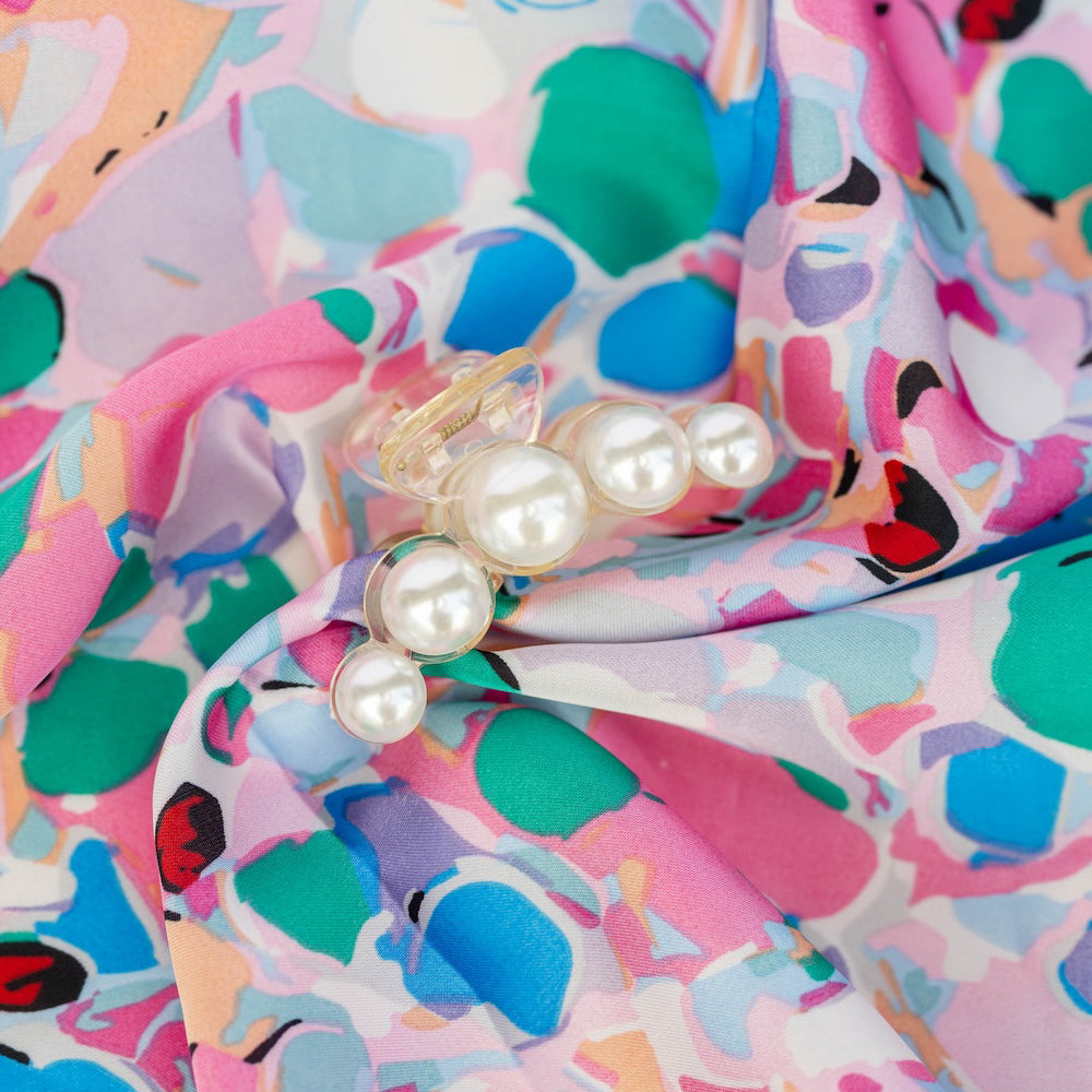 Small Dots Clip - Pearl White
