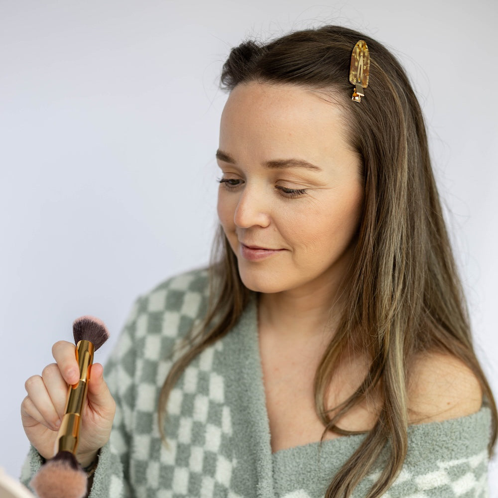 Creaseless Hair Clip Set of 2 - Brown