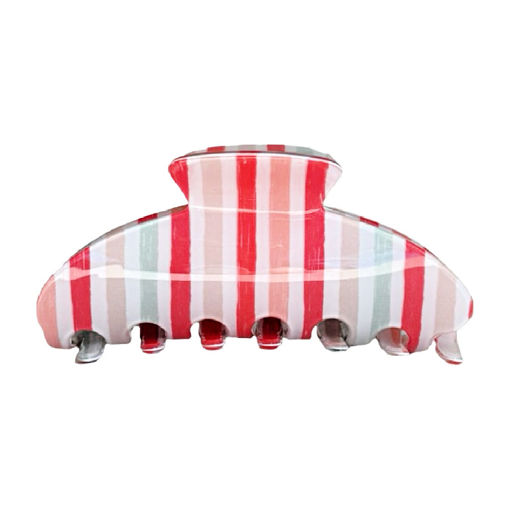 Medium Hair Claw Clip - Stripe Sunset
