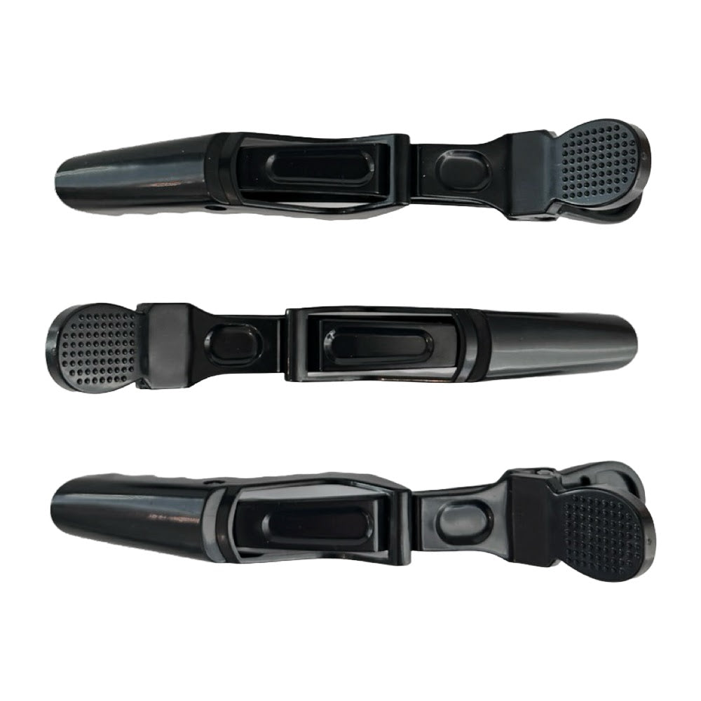 Crocodile Clip - Set of 3 - Black