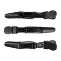 Crocodile Clip - Set of 3 - Black