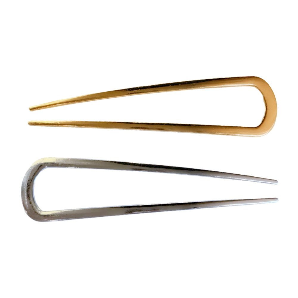 Hair Pin Set of 2 - Gold + Silver