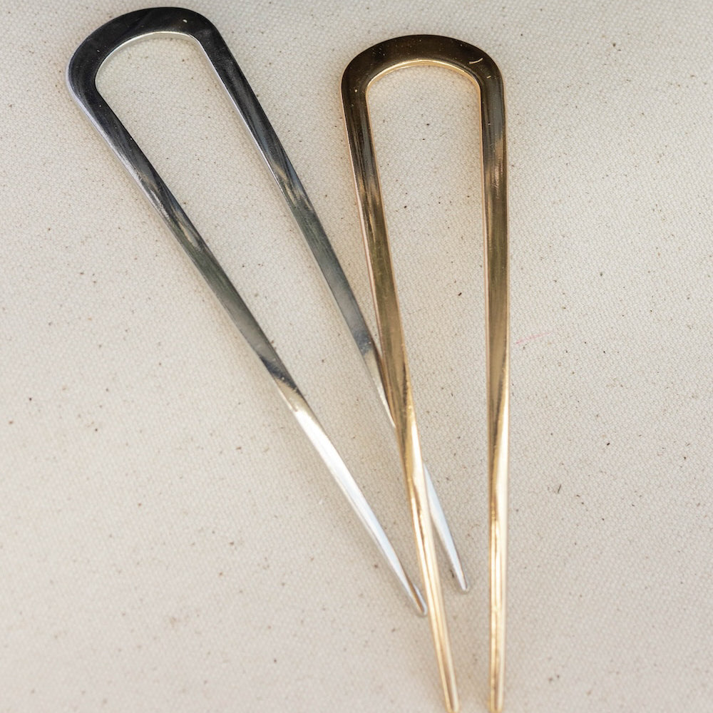 Hair Pin Set of 2 - Gold + Silver