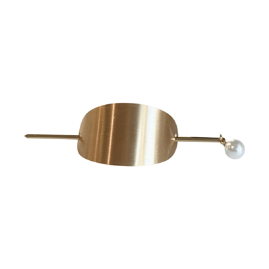 Pearl Drop Ponytail Hair Cuff - Gold